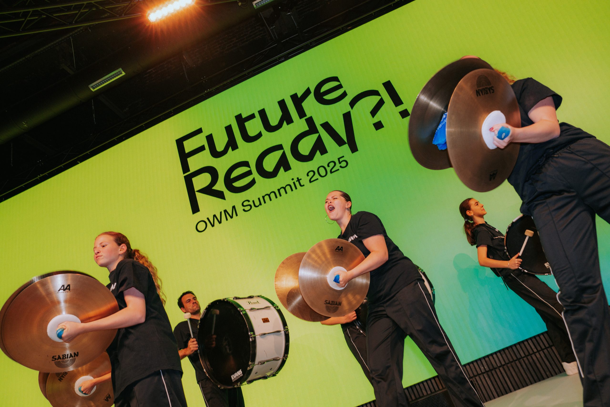 OWM_Summit_2025_alte Münze_30 Jahre_agentur_VATERBLUT_Bäm Drumline School e.V.