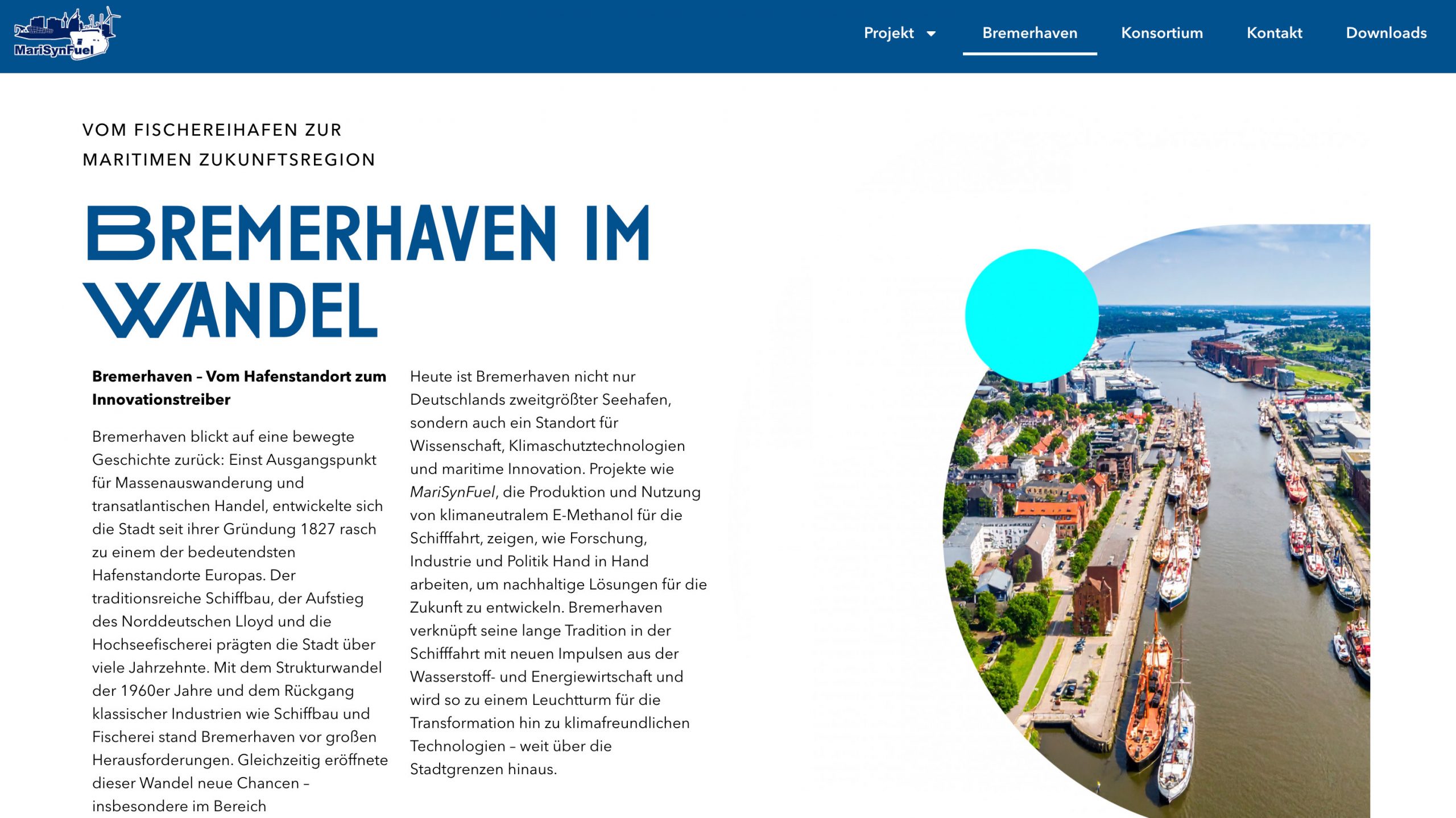 Marisynfuel_webseite_Agentur_Vaterblut_Design_bremerhaven_im_wandel