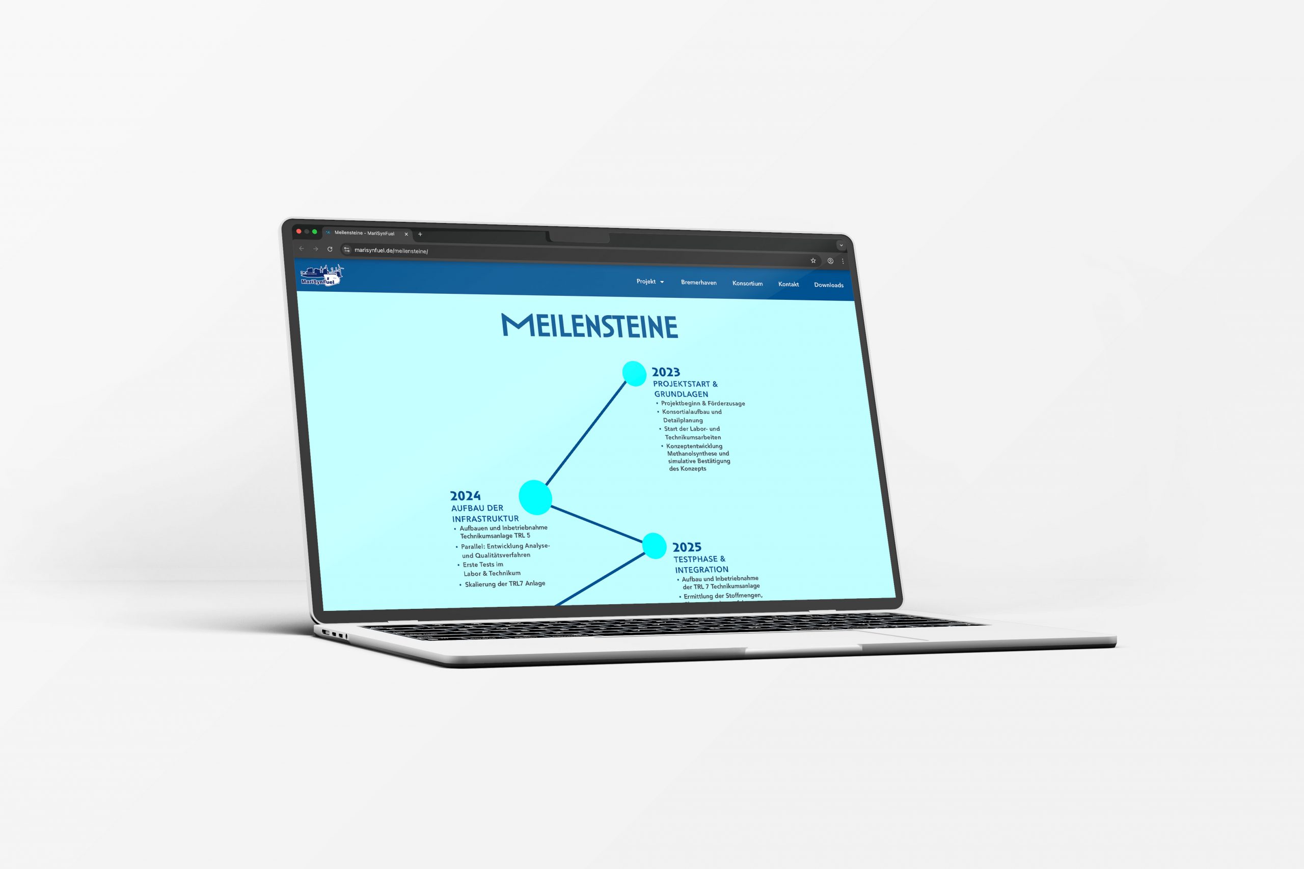 Marisynfuel_webseite_Agentur_Vaterblut_Design_Laptop_Meilensteine