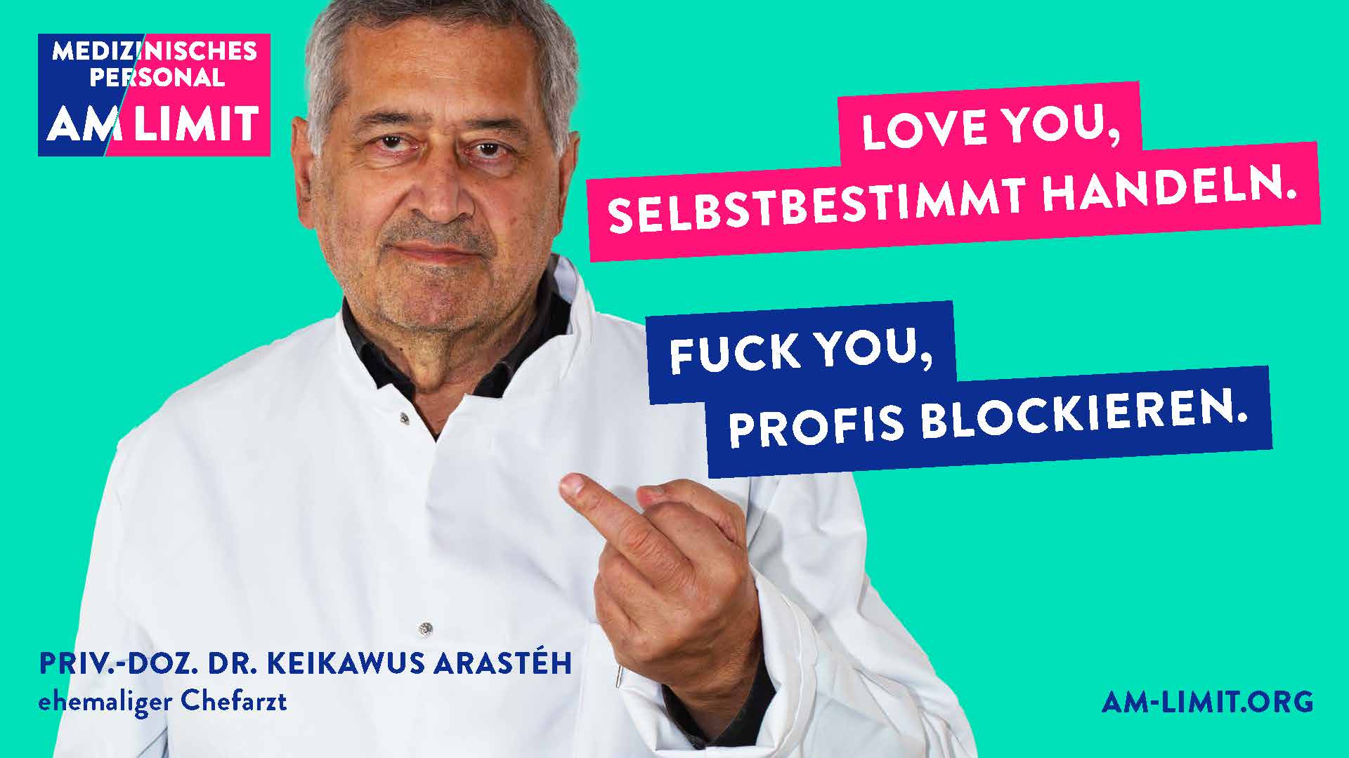 Medizinisches Personal am Limit_Dachkampagne_Priv.-Doz.Dr.Keikawus Arastéh