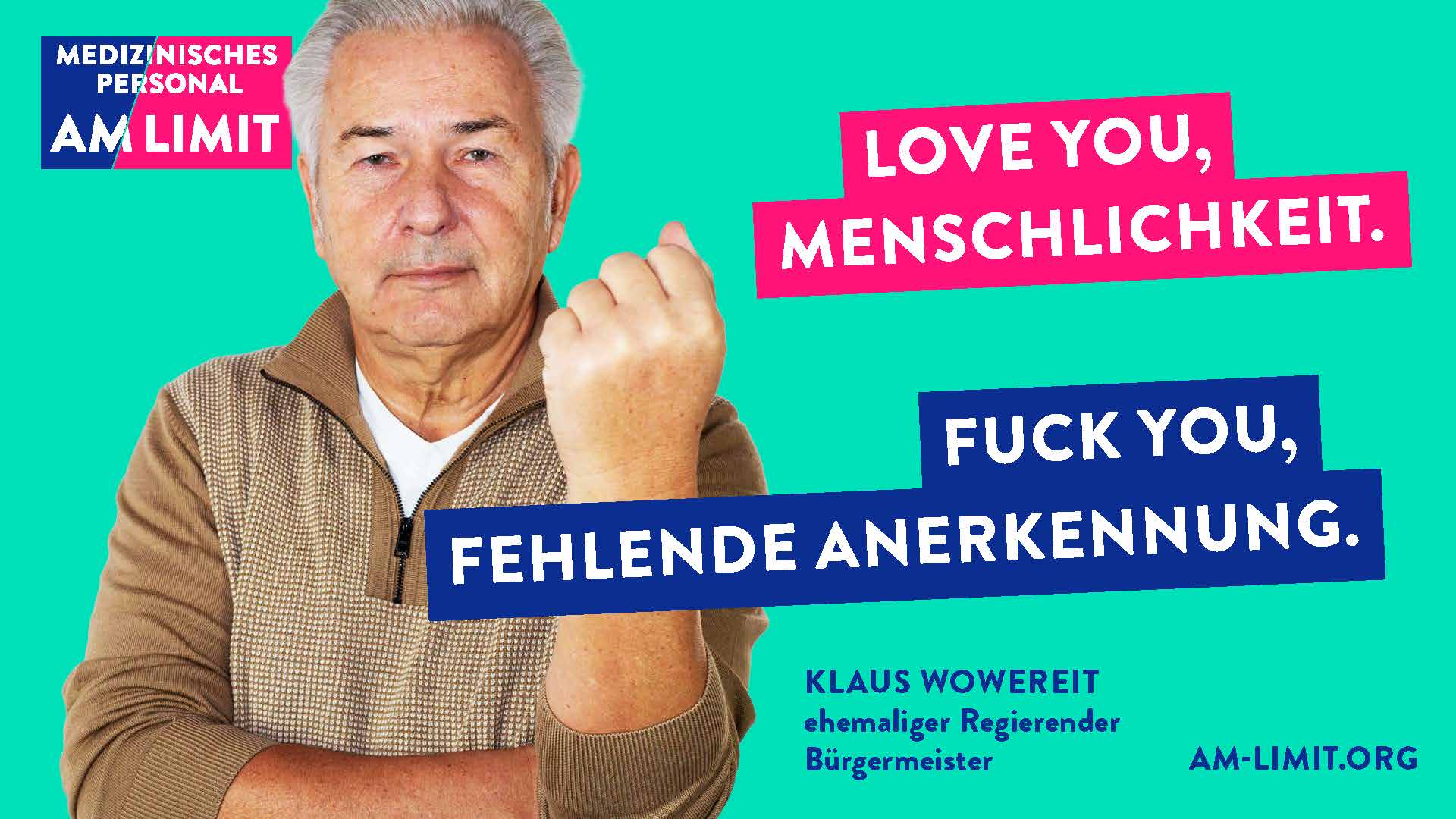 Medizinisches Personal am Limit_Dachkampagne_Klaus Wowereit